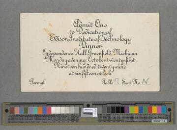 Numerous photographs, clippings relating to Edison and the celebration of his achievements in the 1920s, particularly by the "Edison Pioneers."