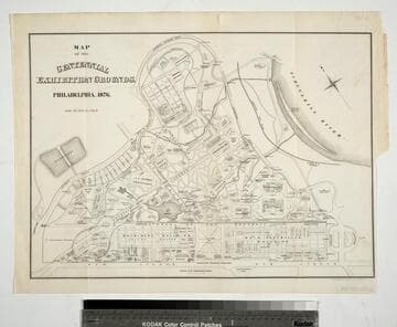 Map of the centennial grounds. Philadelphia, 1876