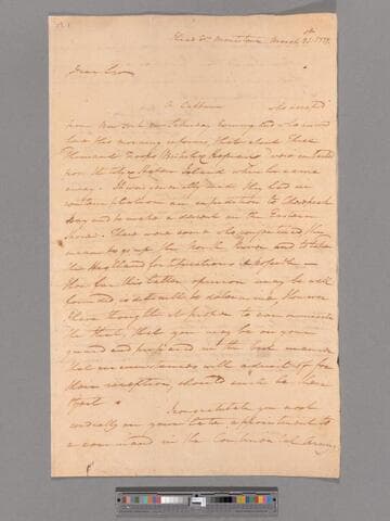 Letter from George Washington, headquarters Morristown, to Brigadier General George Clinton