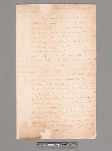 Letter from George Washington, headquarters Newburgh, to David Forman