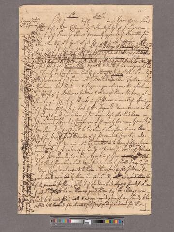 James Hamilton, William Allen, and Richard Peters affidavits relating to the 1686 Walking Purchase Treaty