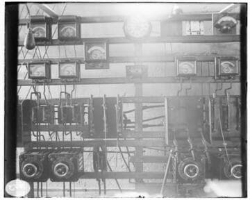 The switchboard at Mill Creek #1 Hydro Plant