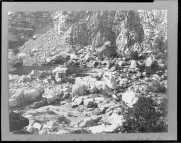 Kern River bedrock site for Kern River #1 Hydro Plant