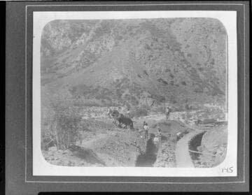 A construction crew working on building Mill Creek #3 Hydro Plant