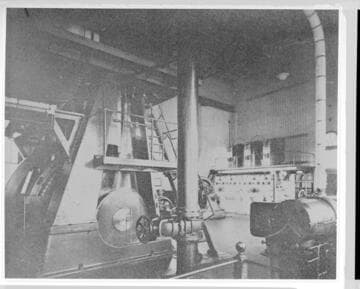 A side view of the vertical unit at the Santa Barbara Steam Plant