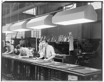 L1.1 - Lighting, misc. - Lighting in Composing Room