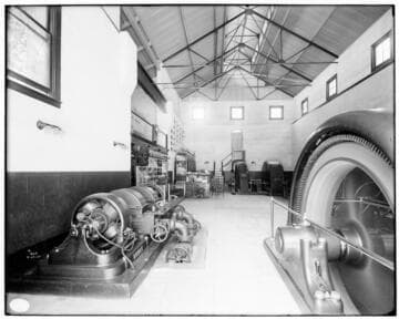 The interior of Santa Ana River #2 Hydro Plant