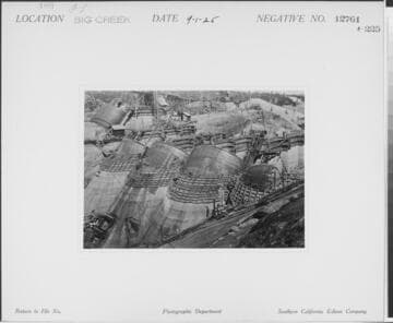 Big Creek, Florence Lake Dam - Looking west