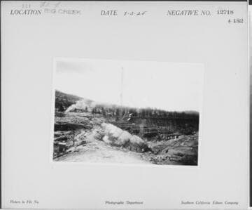 Big Creek, Florence Lake Dam - Construction of multiple-arch dam