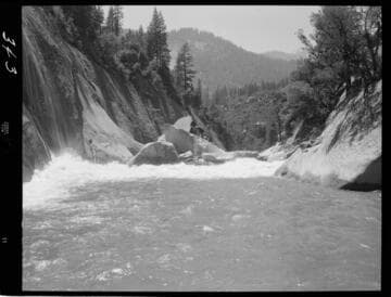 Big Creek - Mammoth Pool - General view at diversion tunnel outlet portal
