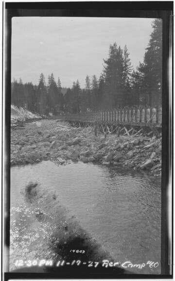Big Creek, Florence Lake Dam - Reach below Outlet pipe from Florence Lake Tunnel