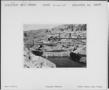 Big Creek, Florence Lake Dam