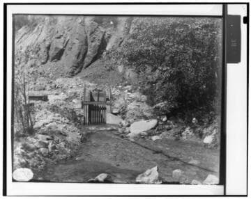 The intake of Mill Creek #3 Hydro Plant