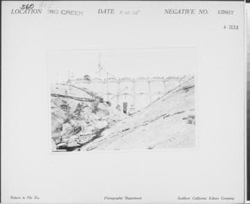 Big Creek, Florence Lake Dam