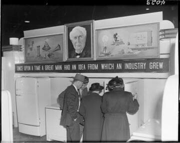 Edison booth at Pomona Fair