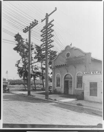 The junction pole at the Ocean Park Substation