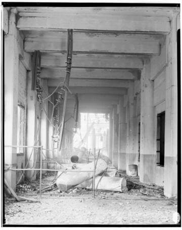 Eagle Rock Substation after fire