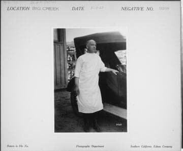 P1.2 - Portraits, misc. - Dr. W. M. Carter at Camp 61 Hospital, Big Creek