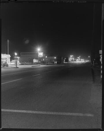 Street lighting at night on Alt. Hwy 101
