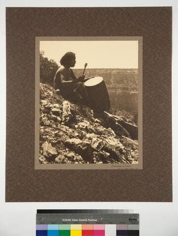 Mountain Chant. Navajo boy singing ceremonial song