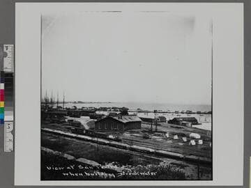View at San Pedro when building Breakwater