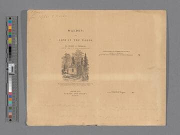 Walden; or, life in the woods : corrected proof, 1854