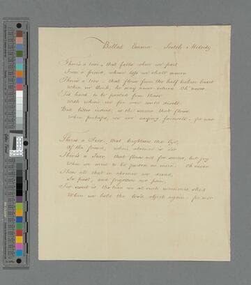 Opie, Amelia (Alderson). "There's a tear -- that falls when we part…" : ballad