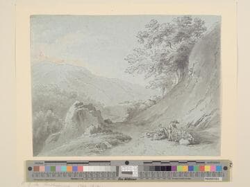 Mountain Landscape with Resting Figures