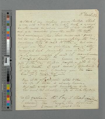 Opie, Amelia (Alderson). Letter to Thomas John Alderson