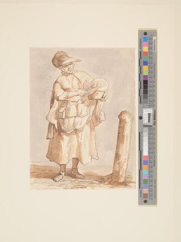 Woman with Spoon and Covered Basket