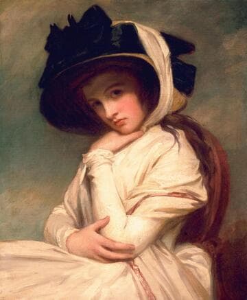 Emma Hart, later Lady Hamilton, in a Straw Hat