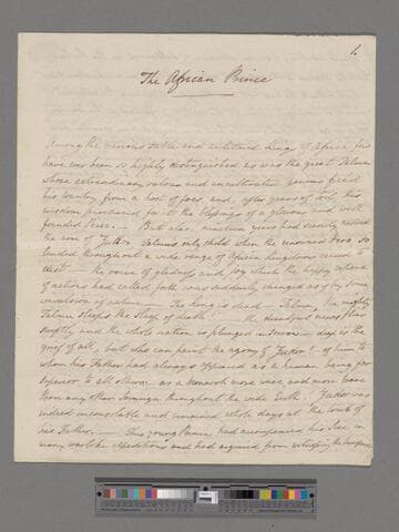 [Clarkson, Thomas]. The African Prince: [a story]
