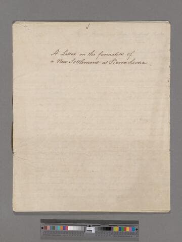 Sharp, Granville.  Letter to [John Coakley] Lettsom