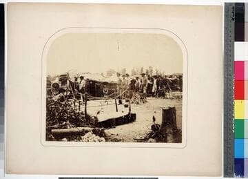 View of Battery of Indiana Artillery, Port Hudson, La