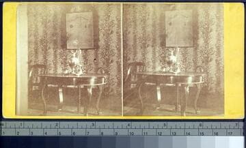 Dining room and table of Lincoln