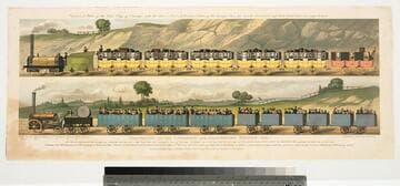 Travelling on the Liverpool and Manchester Railway. 1831
