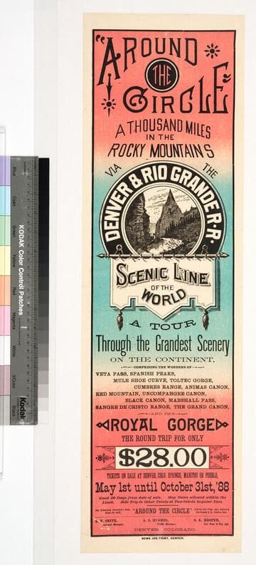 "Around the Circle" a thousand miles in the Rocky Mountains via the Denver & Rio Grande R.R