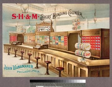 S. H. & M. skirt binding counter : John Wanamaker Philadelphia