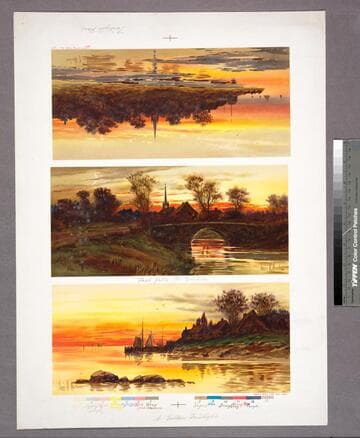 Twilight glow. ; Fast falls the eventide. ; A golden twilight