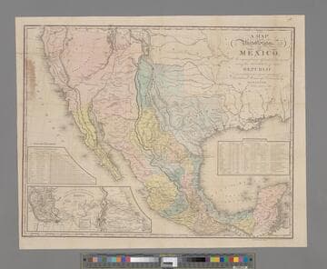 A map of the United States of Mexico : as organized and defined by the several Acts of the Congress of that Republic ; constructed from a great variety of printed and manuscript documents / by H.S. Tanner