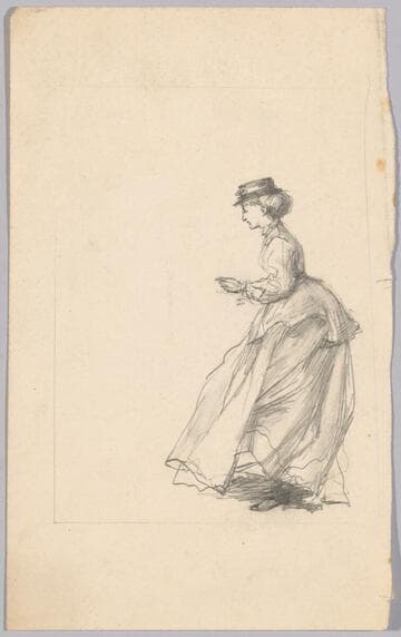 Study of a Woman in Street Dress