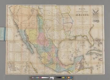 Mapa de los Estados Unidos de Mejico : segun lo organizado y definido por las varias actas del Congreso de dicha Republica y construido por los mejores autoridades