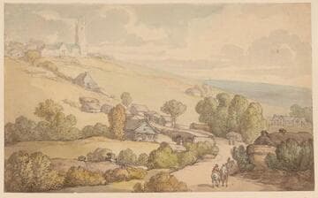 Rural Landscape with a Church on a Hill