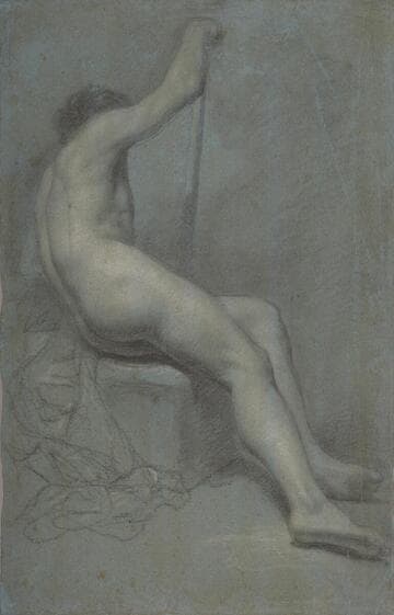 Seated Nude with Staff