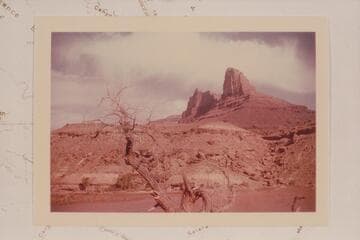 From left bank to right bank across at head of upper island between the two Three Fords Canyons at Mile 35.8