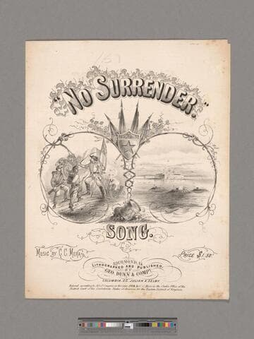 No surrender : song / music by C. C. Mera