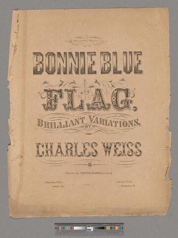 Bonnie Blue flag : brilliant variations / by Charles Weiss