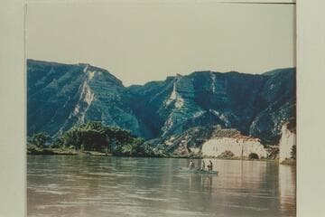 Lower end of Whirlpool Canyon.  From Rainbow Park.  Mile 208