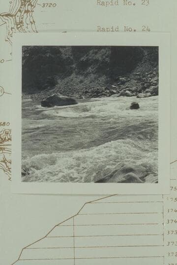 Up to head of Rapid 22.  The Big Drop.  Mile 202.4 from the right bank