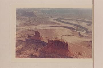 Buttes of the Cross; Bonita Bend.  The end of Steer Mesa is upper left